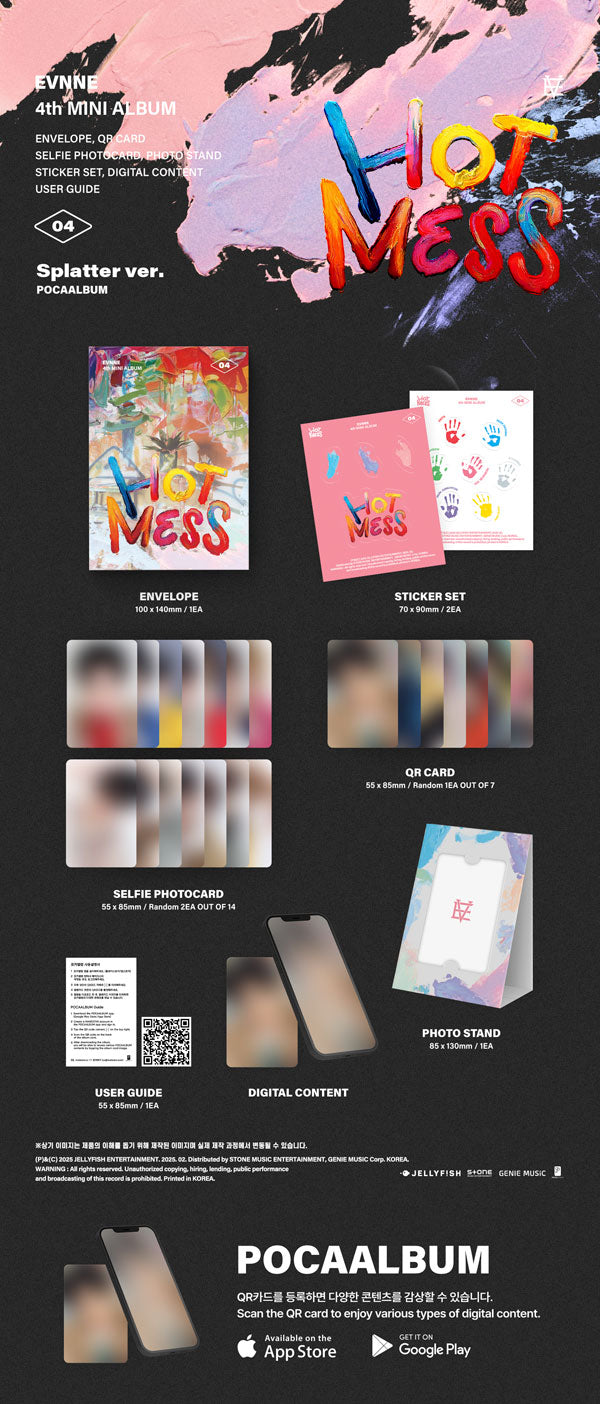 [PRE-ORDER] EVNNE 4TH MINI ALBUM [HOT MESS/POCA Ver.]