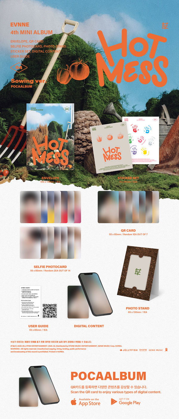 [PRE-ORDER] EVNNE 4TH MINI ALBUM [HOT MESS/POCA Ver.]