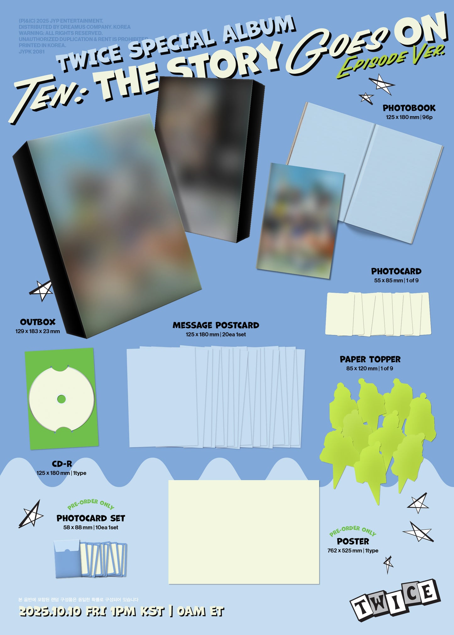 [PRE-ORDER] TWICE SPECIAL ALBUM [TEN: The Story Goes On/PARTY EPISODE VER.]