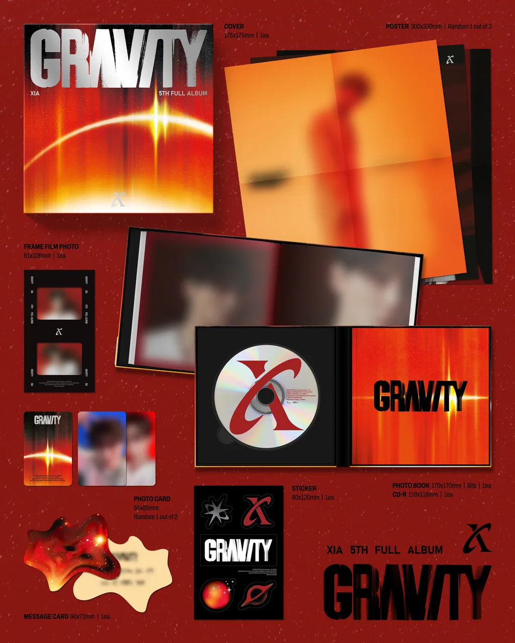 [PRE-ORDER] XIA 5th FULL ALBUM [GRAVITY/Orbit Ver.]