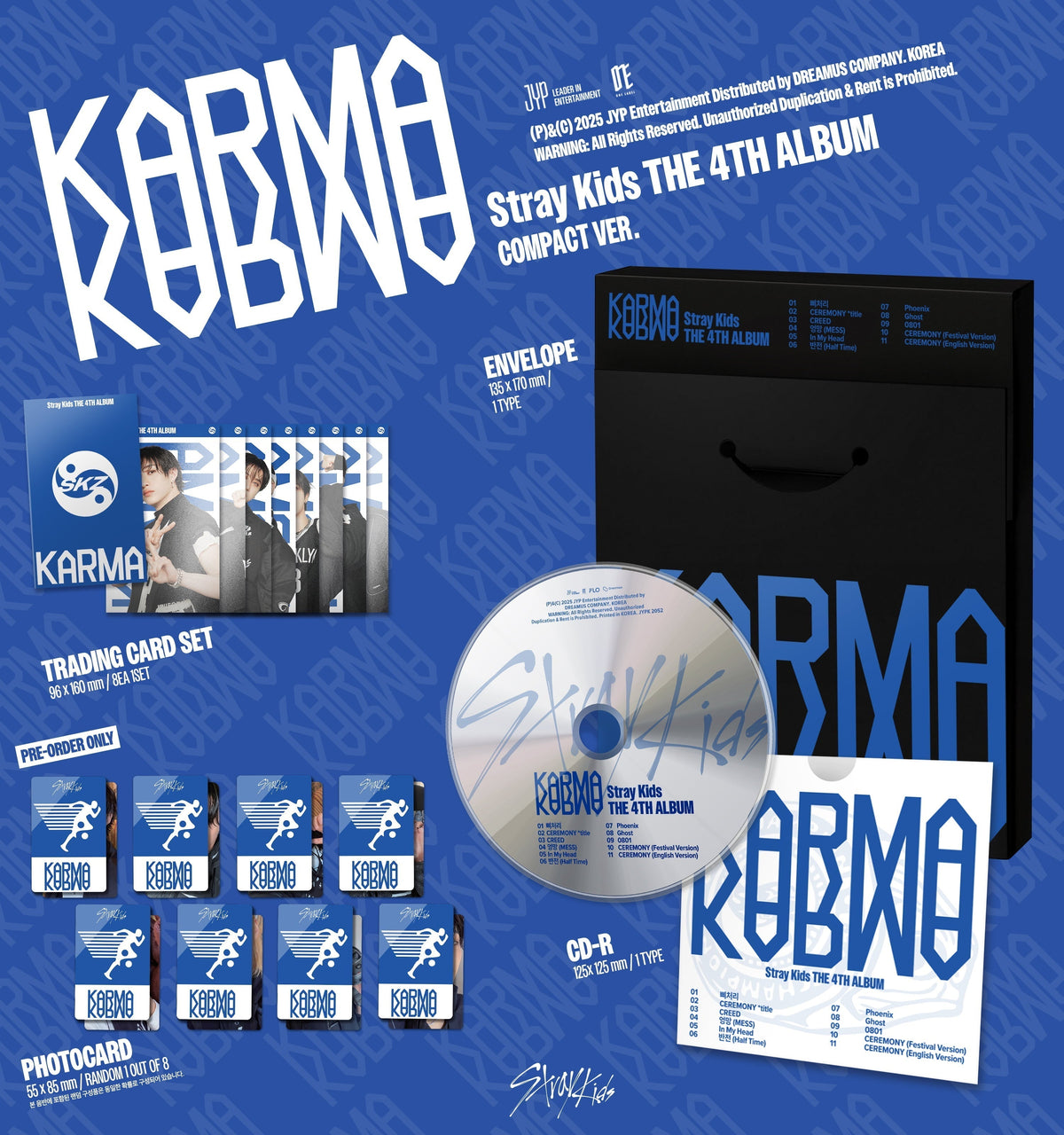 [MAKESTAR EXCLUSIVE] STRAY KIDS 4TH FULL ALBUM [KARMA/COMPACT VER.] product image