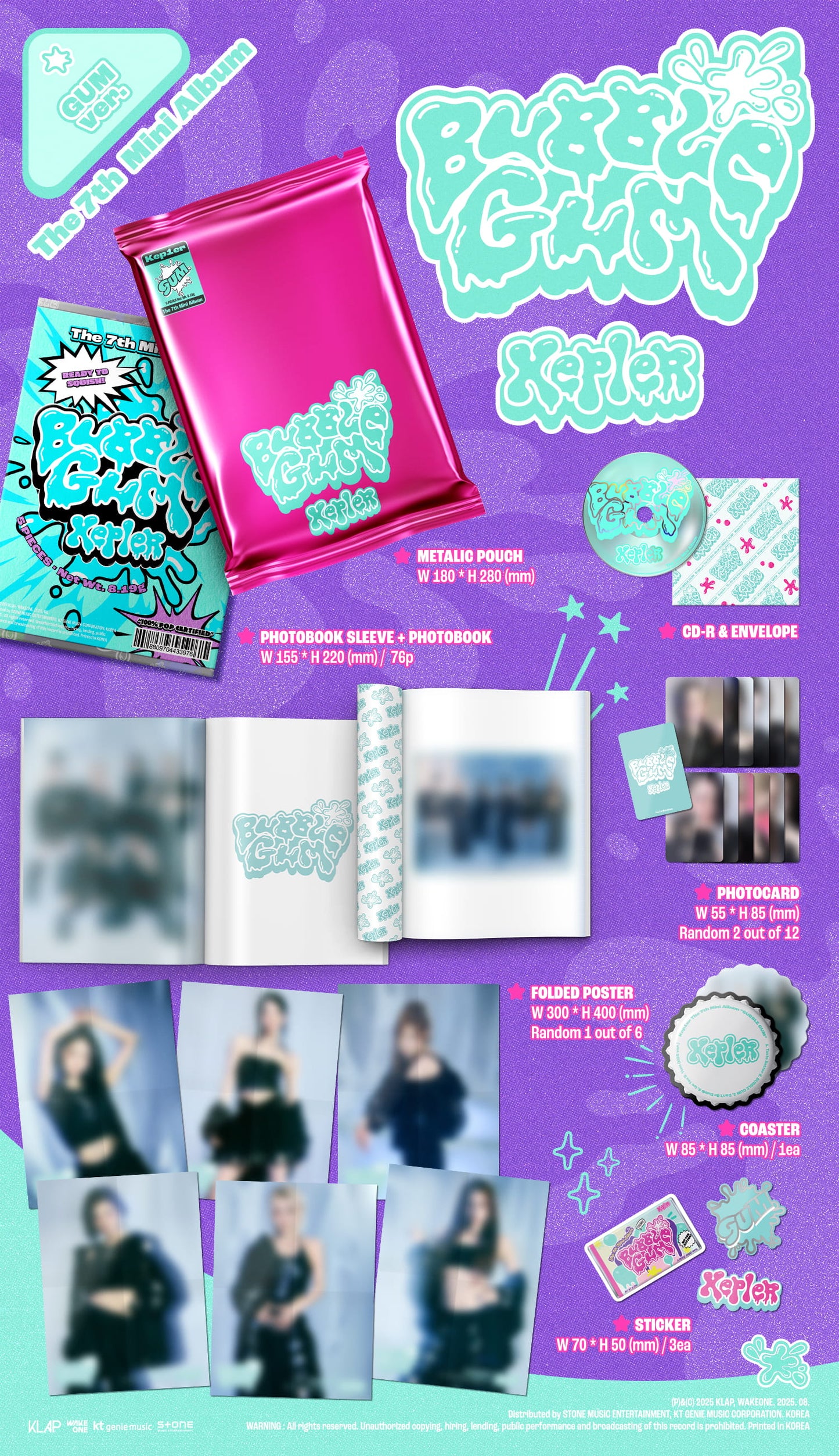 KEP1ER THE 7TH MINI ALBUM [BUBBLE GUM/STANDARD VER.]