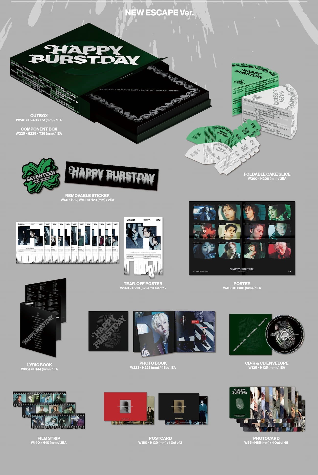 SEVENTEEN 5TH FULL ALBUM [HAPPY BURSTDAY/STANDARD VER.]
