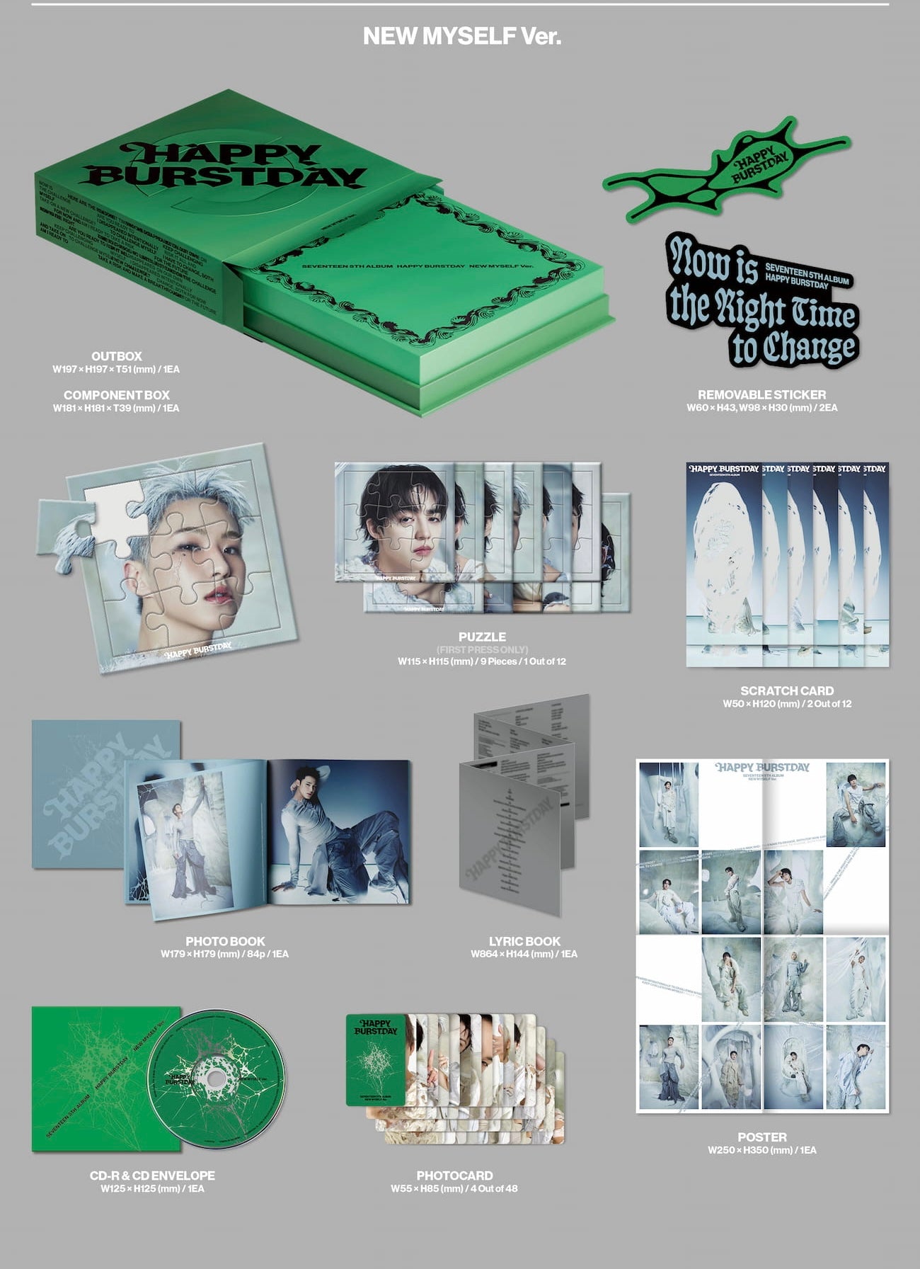 SEVENTEEN 5TH FULL ALBUM [HAPPY BURSTDAY/STANDARD VER.]