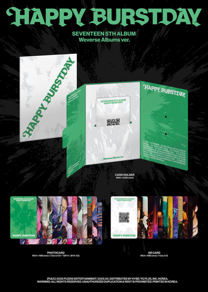 SEVENTEEN 5TH FULL ALBUM [HAPPY BURSTDAY/WEVERSE VER.]