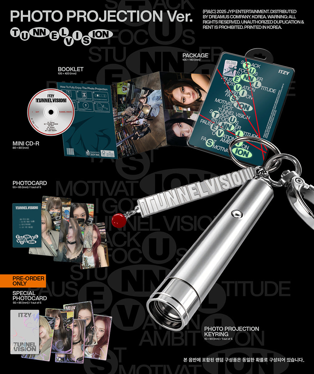 [PRE-ORDER] ITZY 11TH MINI ALBUM [TUNNEL VISION/PHOTO PROJECTION VER.]