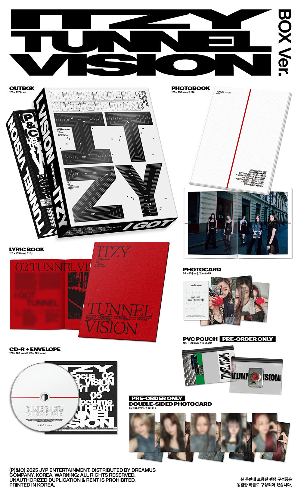 [PRE-ORDER] ITZY 11TH MINI ALBUM [TUNNEL VISION/BOX VER.]