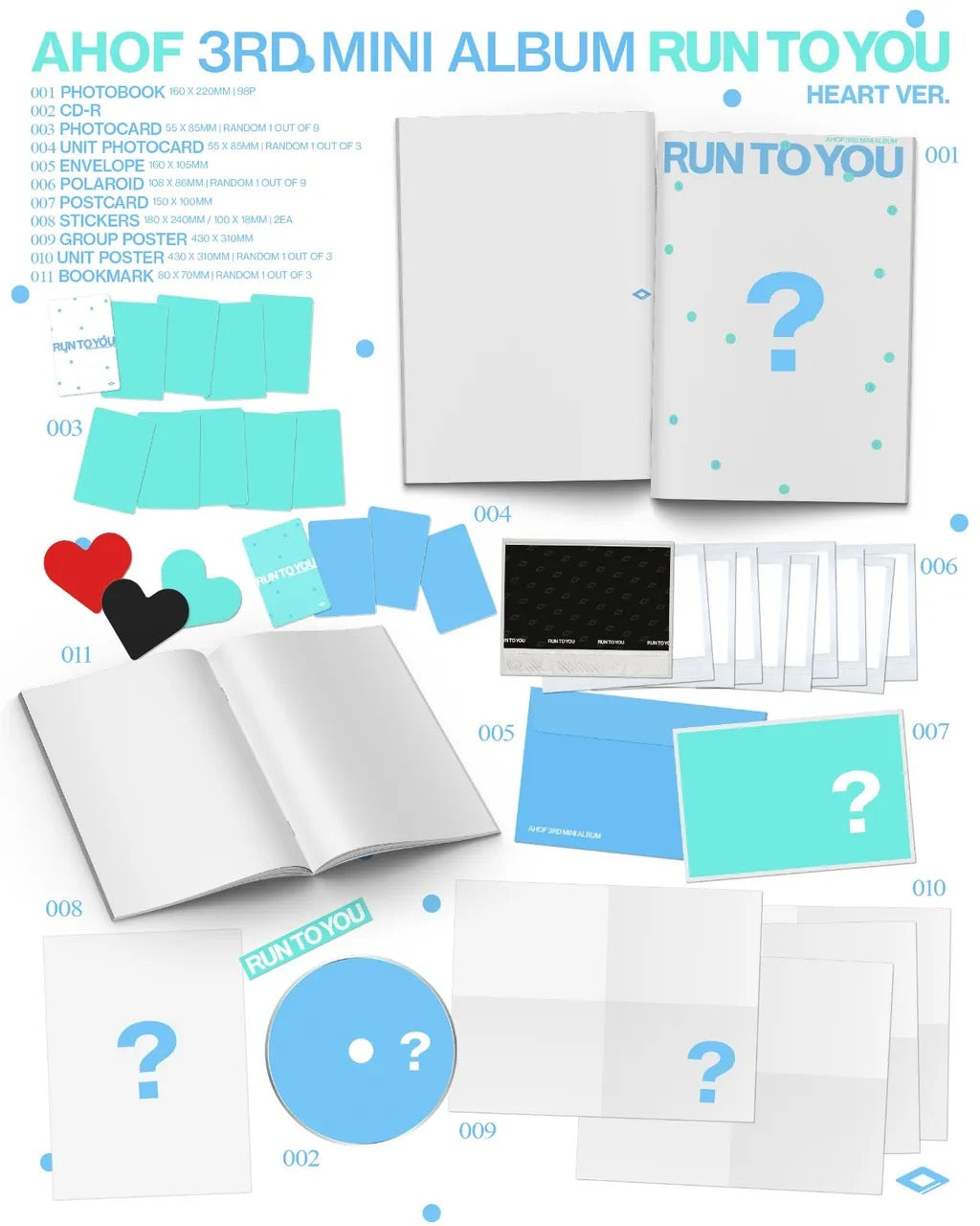 [PRE-ORDER] AHOF 3rd Mini Album [RUN TO YOU] (PHOTOBOOK Ver.)