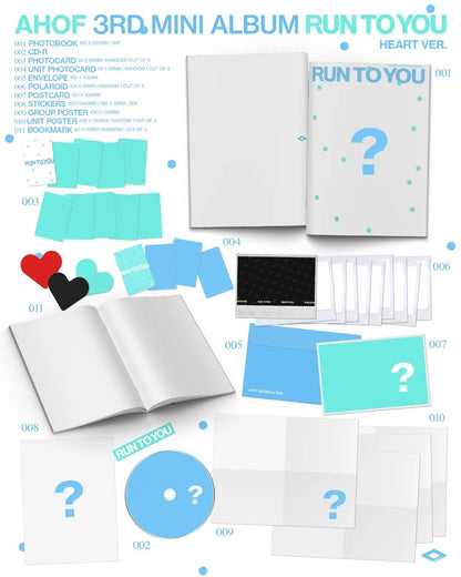 [PRE-ORDER] AHOF 3rd Mini Album [RUN TO YOU] (PHOTOBOOK Ver.)