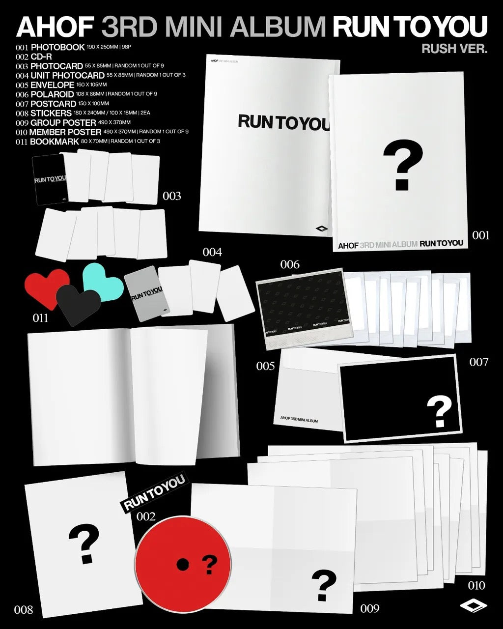 [PRE-ORDER] AHOF 3rd Mini Album [RUN TO YOU] (PHOTOBOOK Ver.)