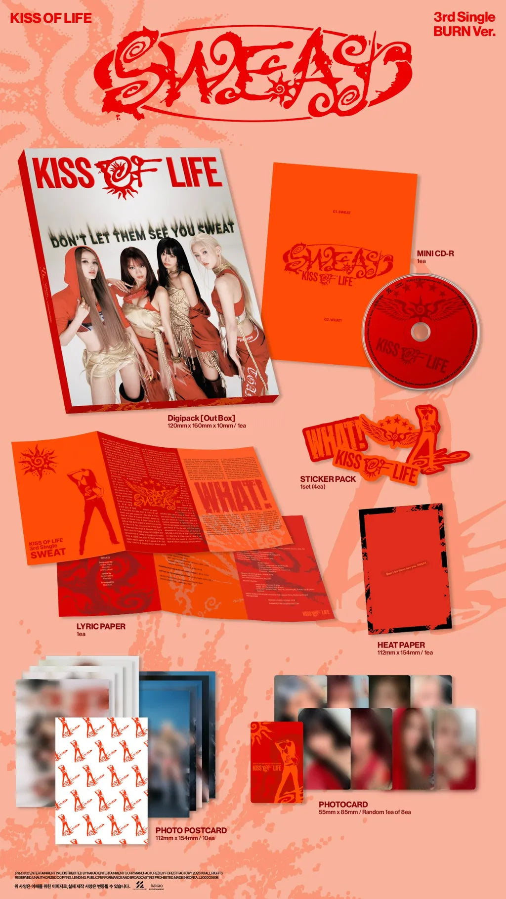 KISS OF LIFE SWEAT BURN version contents