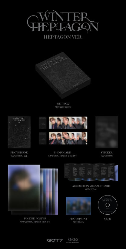 [MAKESTAR EXCLUSIVE] GOT7 MINI ALBUM [WINTER HEPTAGON] product image
