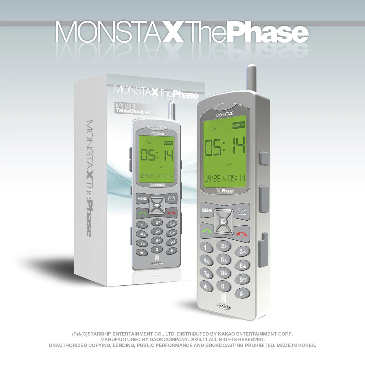 [PRE-ORDER] MONSTA X The Phase (Table Clock Ver.)