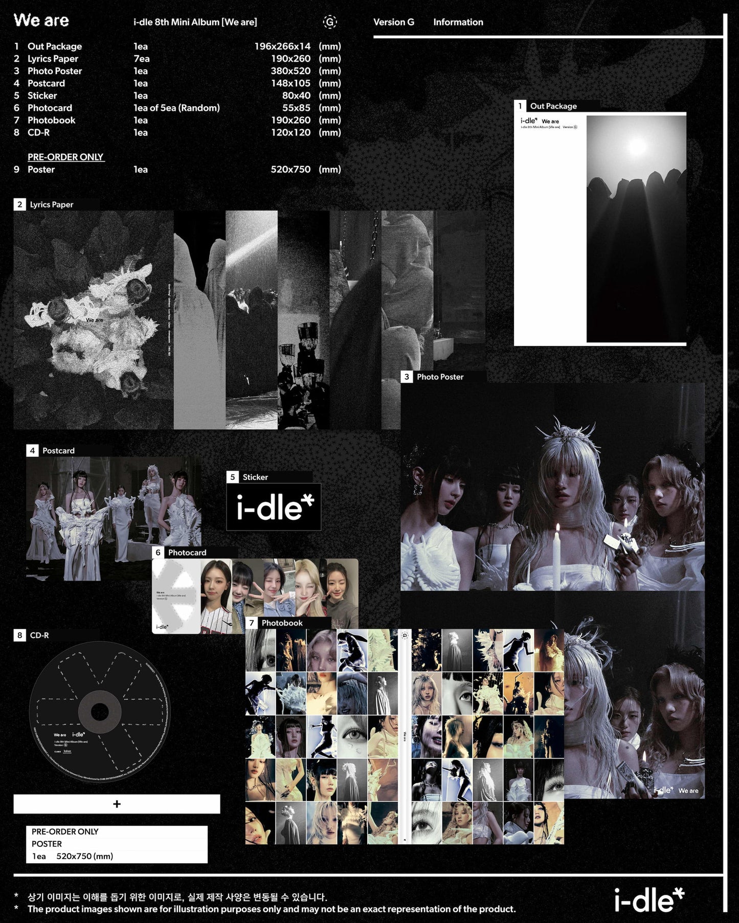 [MAKESTAR EXCLUSIVE] (G)I-DLE 8TH MINI ALBUM [WE ARE/Standard VER.]