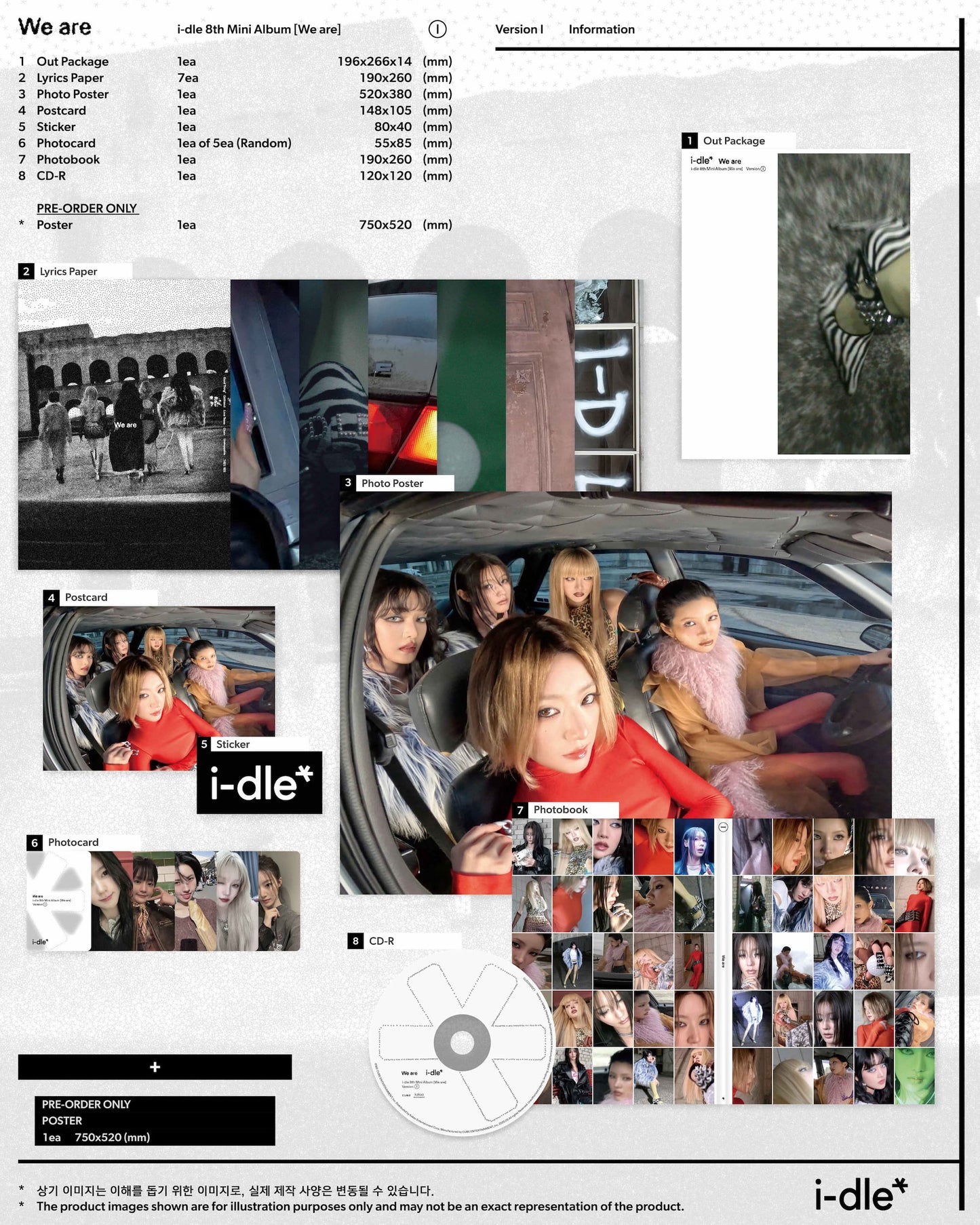 [MAKESTAR EXCLUSIVE] (G)I-DLE 8TH MINI ALBUM [WE ARE/Standard VER.]
