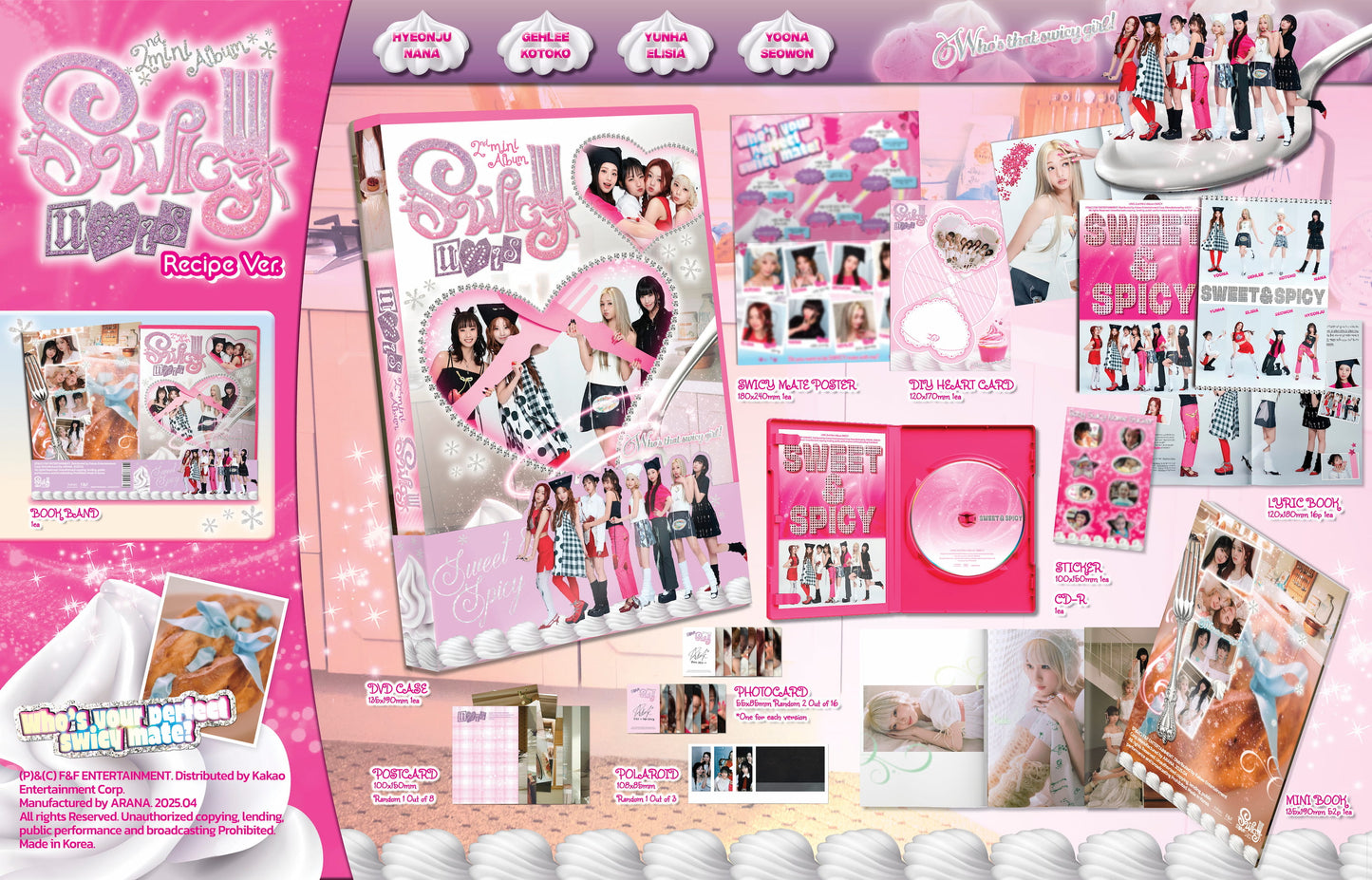 [MAKESTAR EXCLUSIVE] UNIS The 2nd Mini Album [SWICY/Recipe Ver.]