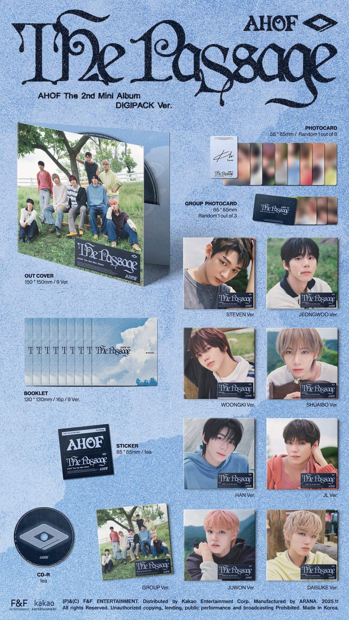 AHOF 2nd Mini Album [The Passage/DIGIPACK Ver.]