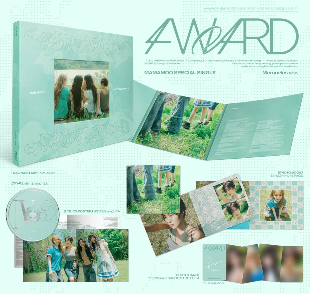[PRE-ORDER] MAMAMOO SPECIAL SINGLE [4WARD/Standard ver.]