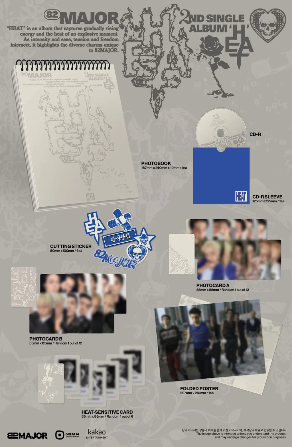 [PRE-ORDER] 82MAJOR 2ND SINGLE ALBUM [HEAT/PHOTOBOOK VER.]