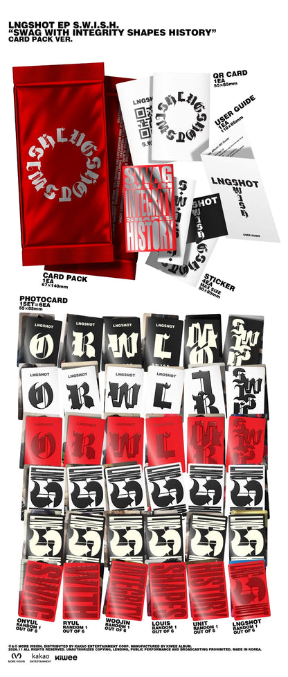 LNGSHOT S.W.I.S.H. Card Pack contents