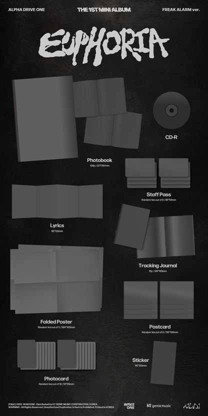 [PRE-ORDER] ALPHA DRIVE ONE THE 1ST MINI ALBUM [EUPHORIA/FREAK ALARM Ver.]