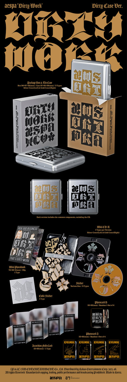 AESPA SINGLE ALBUM [DIRTY WORK/DIRTY CASE VER.]