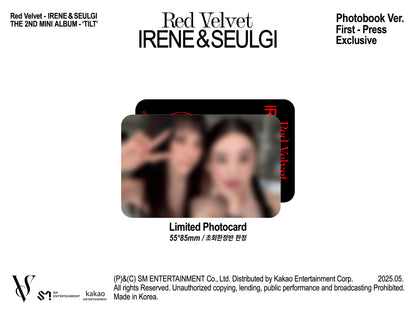 RED VELVET IRENE & SEULGI 2ND MINI ALBUM [TILT/PHOTO BOOK VER.]