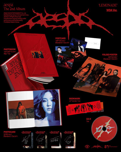 [PRE-ORDER] AESPA 2ND FULL ALBUM [LEMONADE/WDA VER.]