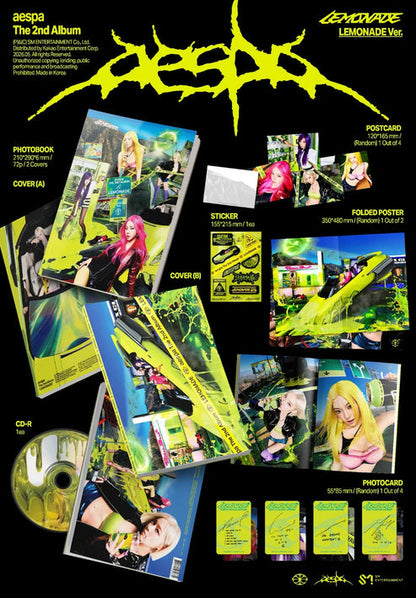 [PRE-ORDER] AESPA 2ND FULL ALBUM [LEMONADE/LEMONADE VER.]