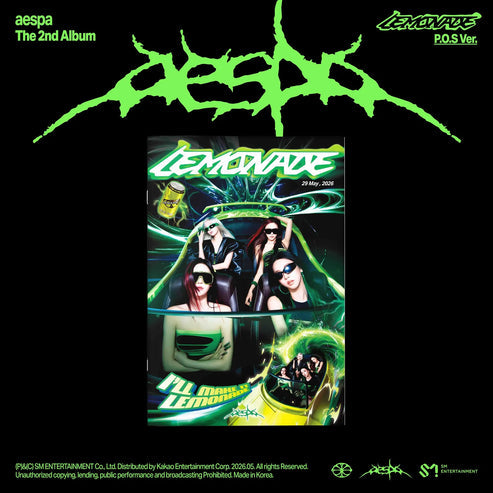 [PRE-ORDER] AESPA 2ND FULL ALBUM [LEMONADE/P.O.S Ver.]