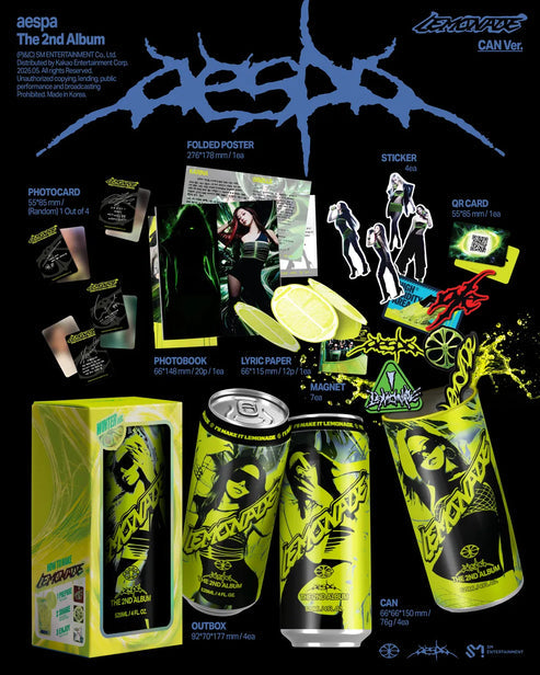 [PRE-ORDER] AESPA 2ND FULL ALBUM [LEMONADE/CAN VER.]
