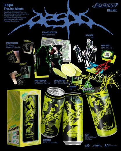[PRE-ORDER] AESPA 2ND FULL ALBUM [LEMONADE/CAN VER.]