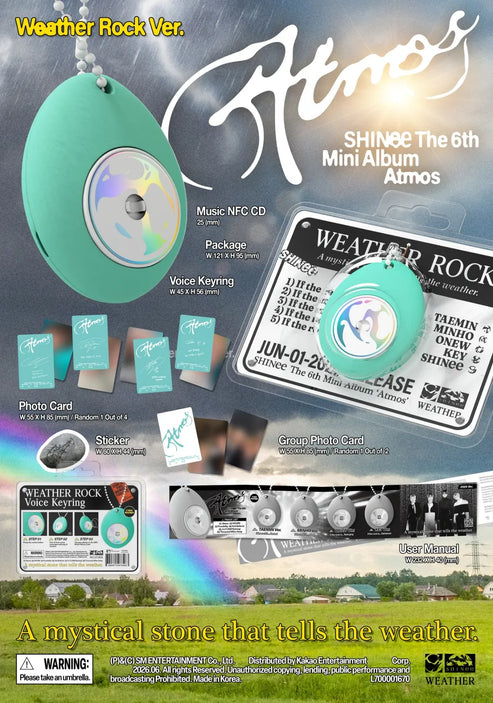 SHINee 6th Mini Album [ATMOS/Weather Rock Ver.]