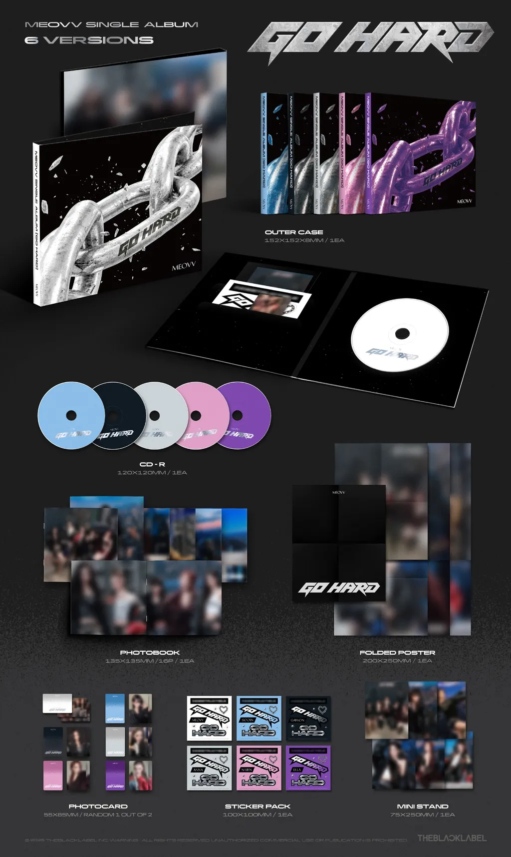 [PRE-ORDER] MEOVV Single Album [GO HARD] (Random Ver.)