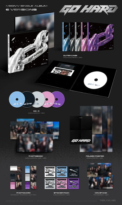 [PRE-ORDER] MEOVV Single Album [GO HARD] (Random Ver.)