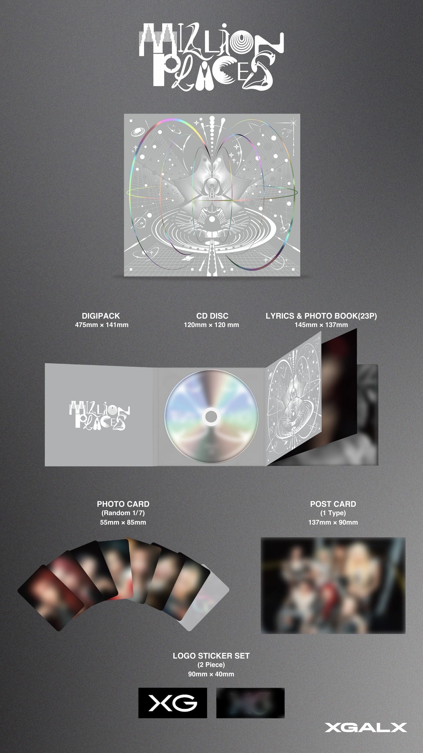 [PRE-ORDER] XG'S 6TH SINGLE [MILLION PLACES]