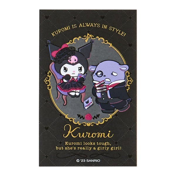 Sanrio Japan Kuromi & Baku Card Case and Sticker Set