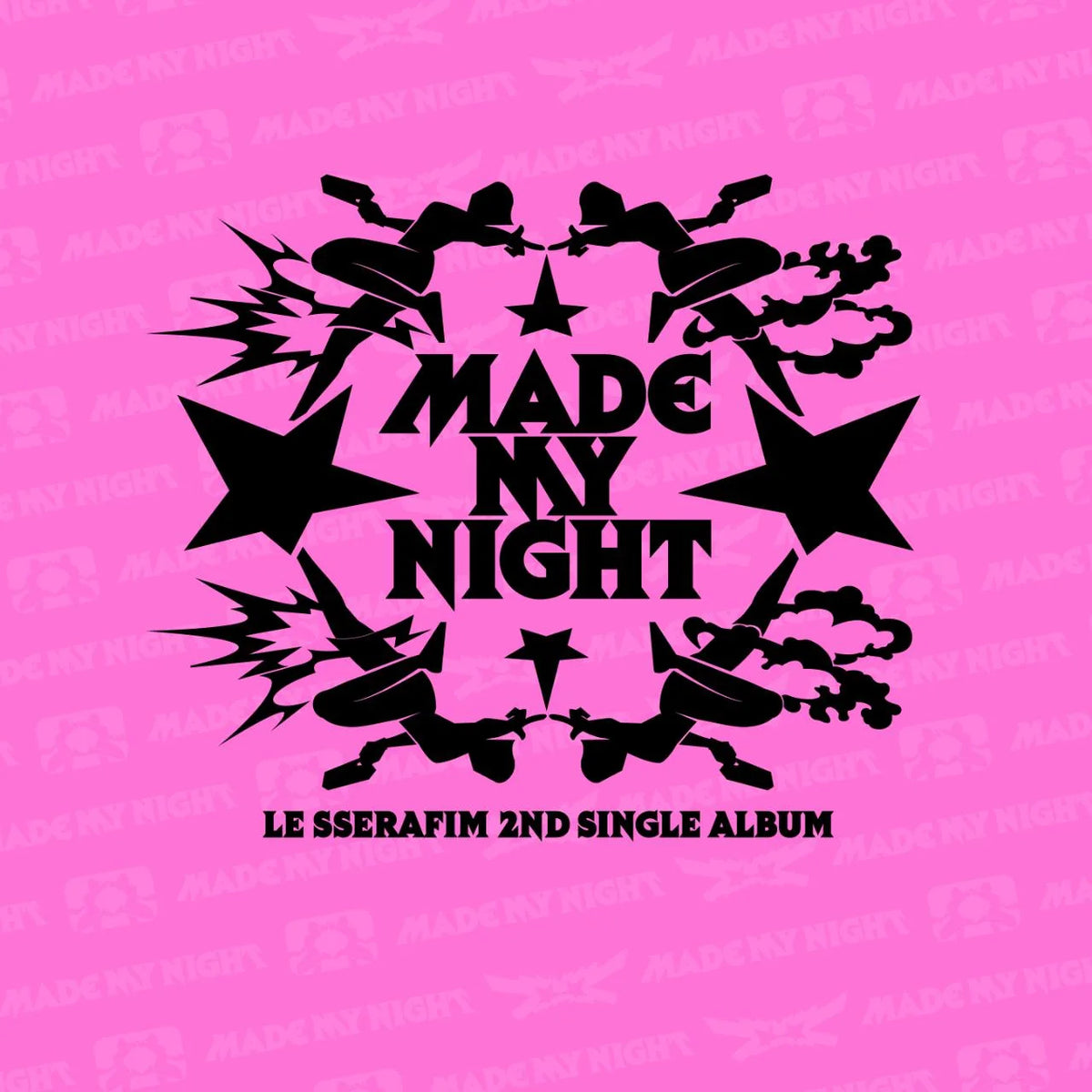 [PRE-ORDER] LE SSERAFIM 2nd Single Album 'Made My Night' [Glow Clicker Keychain] (Pink Ver.)