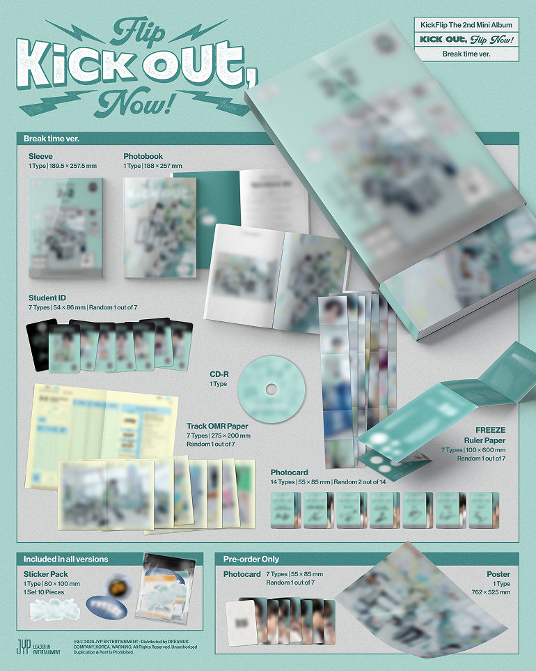 [PRE-ORDER] KICKFLIP 2ND MINI ALBUM [KICK OUT, FLIP NOW!/STANDARD VER.]
