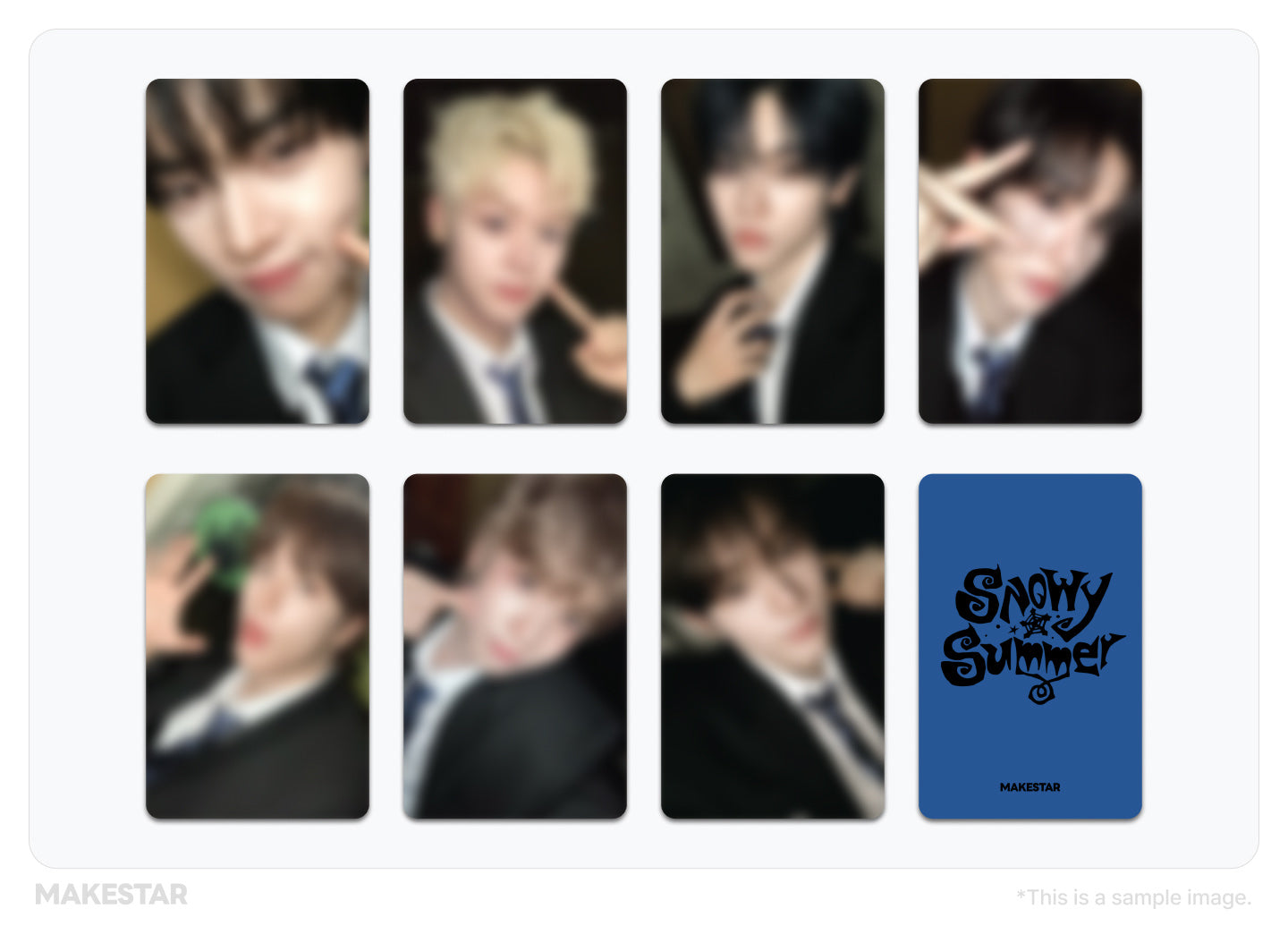 [MAKESTAR EXCLUSIVE] CLOSE YOUR EYES THE 2ND MINI ALBUM [SNOWY SUMMER/ID CARD VER. (POCAALBUM)]