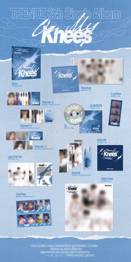TRENDZ 6th Single Album [On My Knees] inclusions