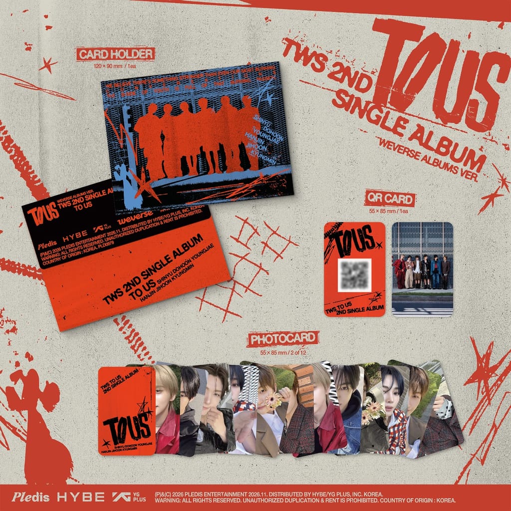 TWS TO US Weverse Albums Ver. package contents