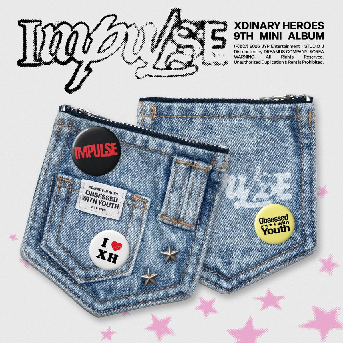 [PRE-ORDER] Xdinary Heroes 9th Mini Album [IMPULSE] (Denim Pouch Ver.)