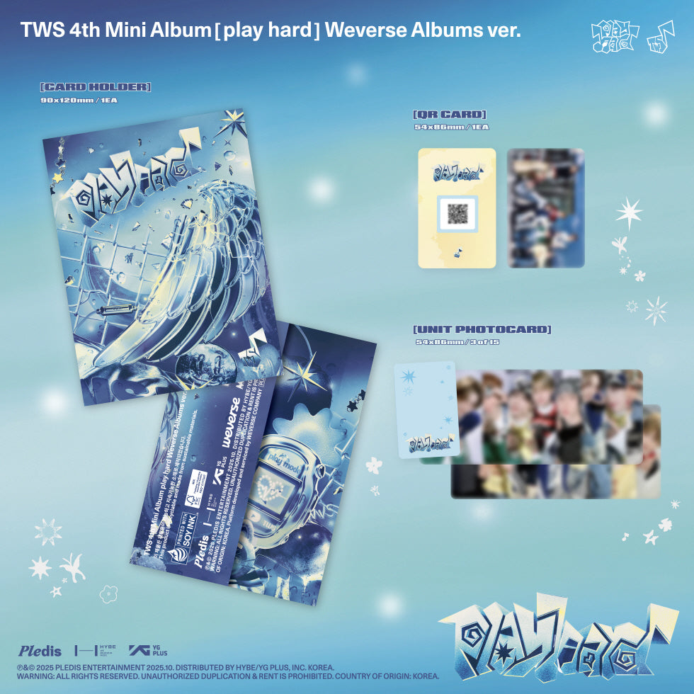 [PRE-ORDER] TWS 4TH MINI ALBUM [PLAY HARD/WEVERSE ALBUMS VER.]