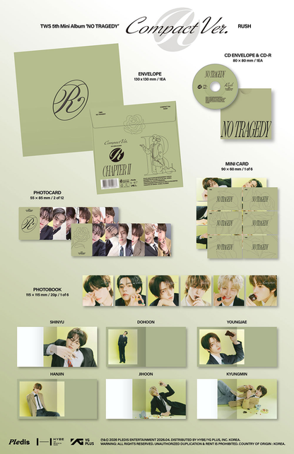 TWS 5th Mini Album [NO TRAGEDY/Compact Ver. (RUSH)]