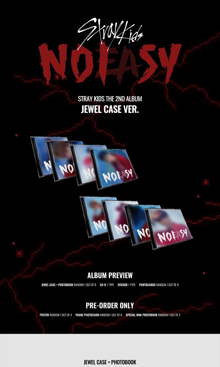 STRAY KIDS 2ND ALBUM [NOEASY/JEWEL CASE VER.]