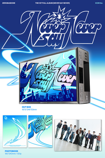 [MAKESTAR EXCLUSIVE] ZEROBASEONE 1ST FULL ALBUM [NEVER SAY NEVER/PHOTOBOOK VER.] product image