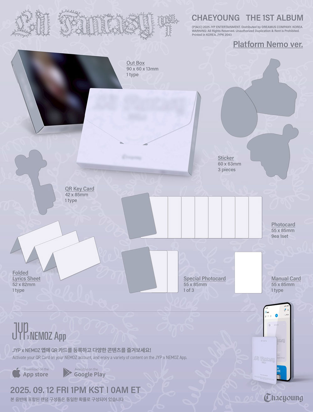 [PRE-ORDER] CHAEYOUNG ALBUM [LIL FANTASY VOL.1/PLATFORM NEMO VER.]