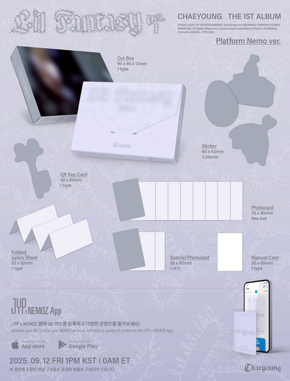 [PRE-ORDER] CHAEYOUNG ALBUM [LIL FANTASY VOL.1/PLATFORM NEMO VER.]