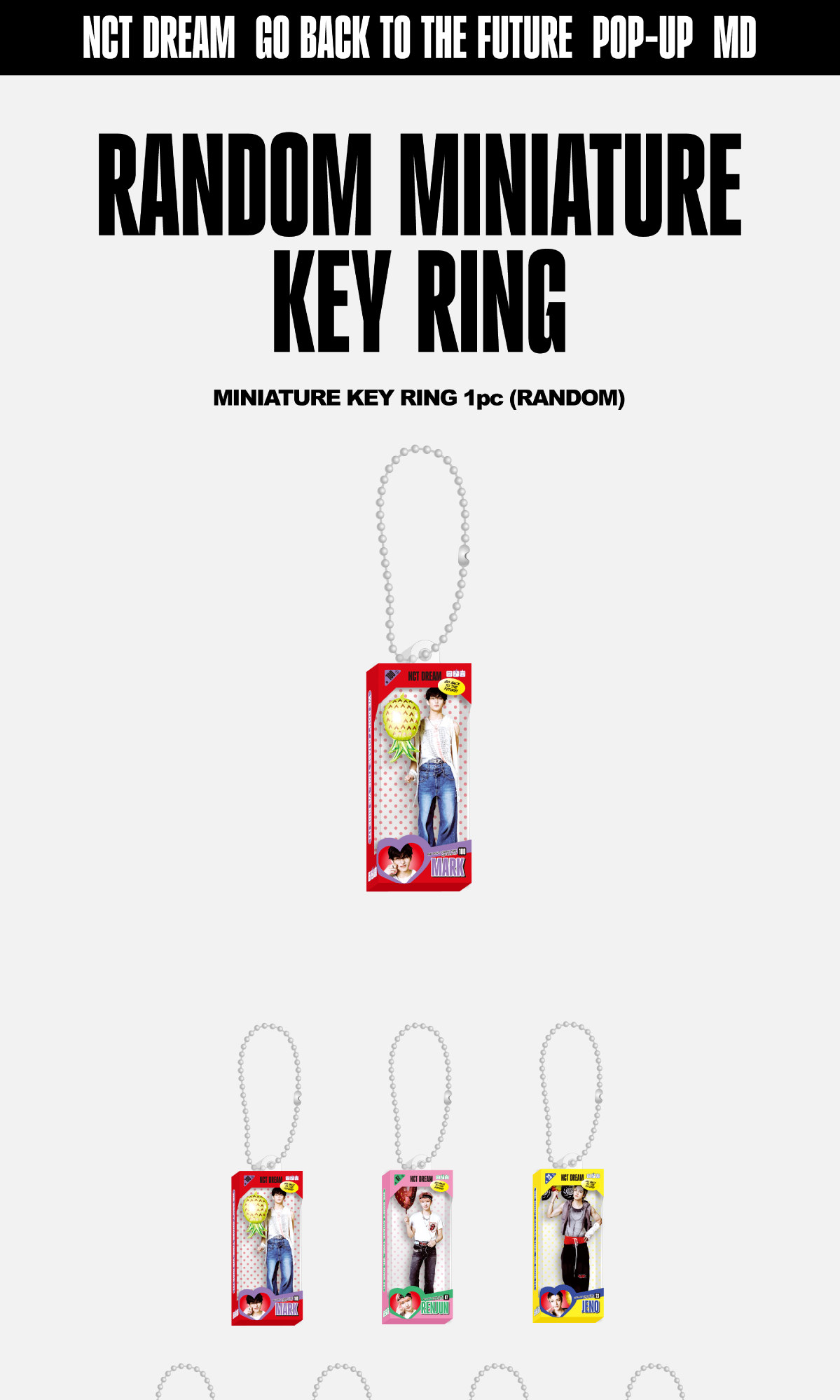 [PRE-ORDER] NCT DREAM 2025 NCT DREAM [TIME RIDERS/MINIATURE KEY RING]